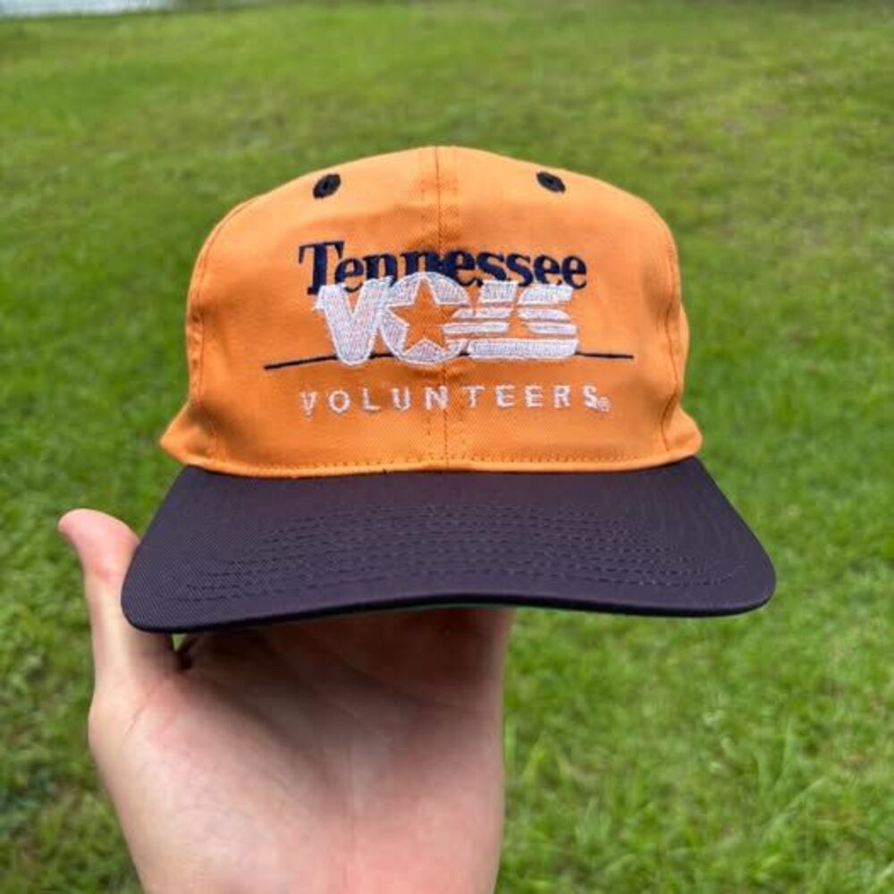 Vintage Tennessee Volunteers Snapback Hat Orange Navy